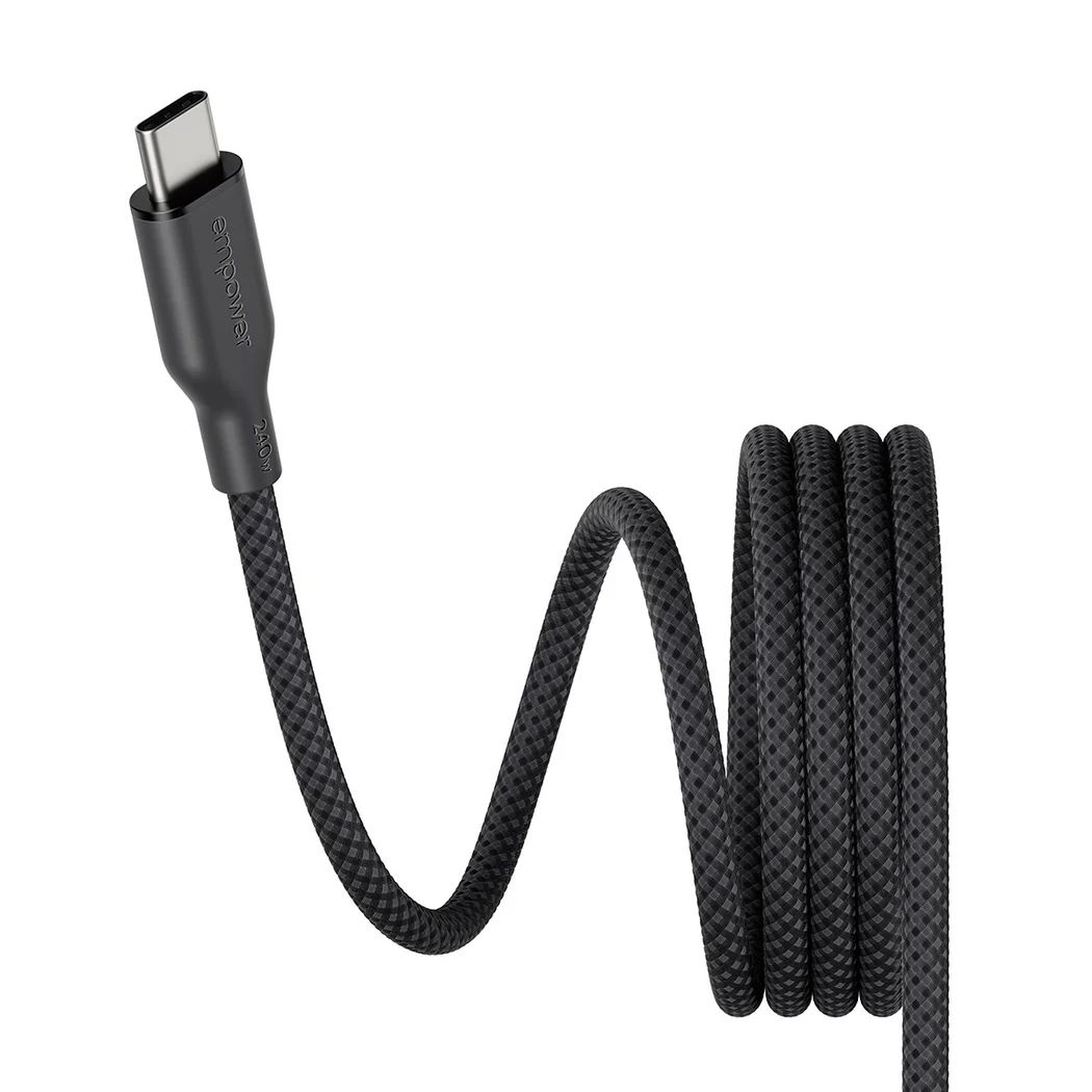 PanzerGlass Magnetic 240W USB-C to USB-C cable 1,5m Black