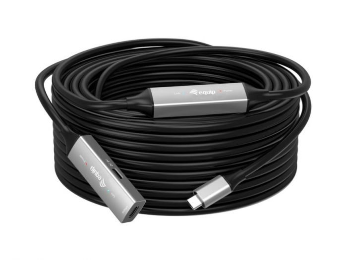EQuip USB-C to C Active extension cable 10m Black