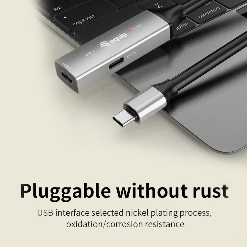 EQuip USB-C to C Active extension cable 15m Black