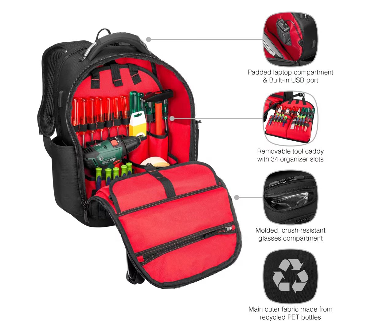 Wenger Professional Tool Notebook Backback 17