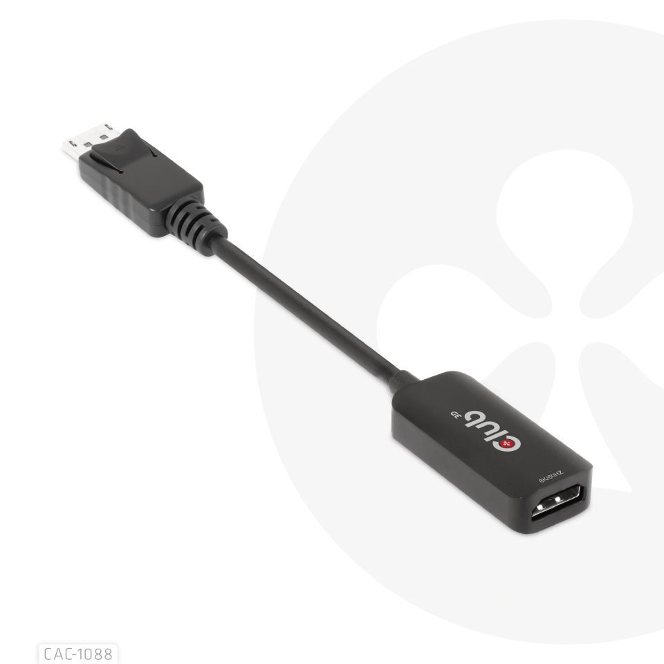 Club3D DisplayPort 1.4 to HDMI 4K120Hz/8K60Hz HDR Active adapter M/F