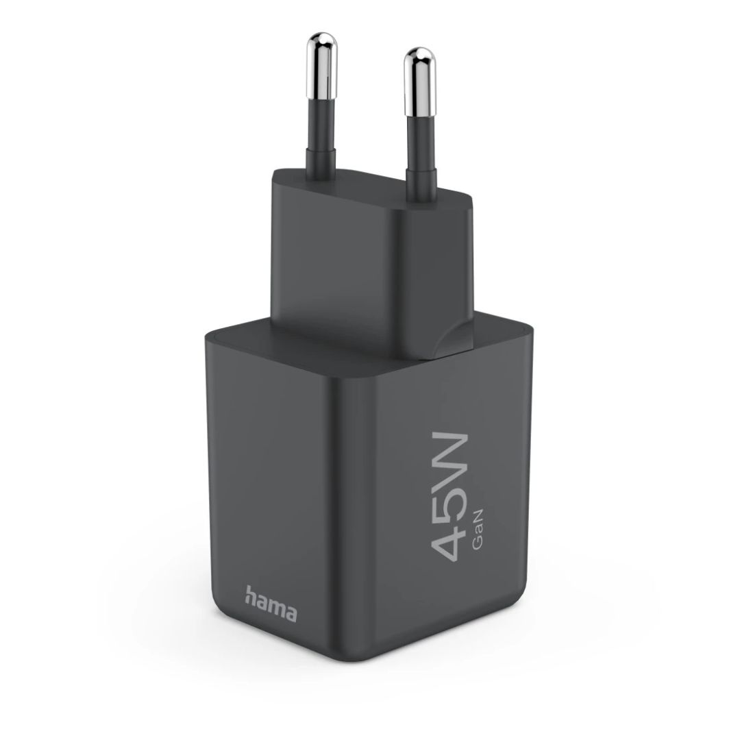 Hama Fast Charger GaN USB-C Super-Mini Charger PD 45W Black