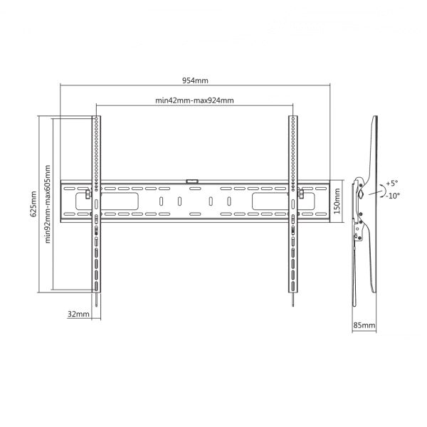 SBOX PLB-4269T Wall Mount 60