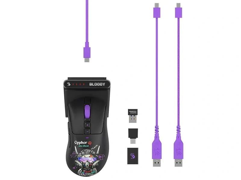 A4-Tech Bloody R73 Ultra Duo Gaming Wireless Mouse Cypher Ghost