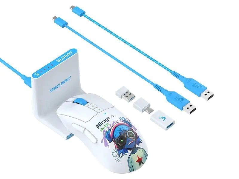 A4-Tech Bloody R73 Ultra Duo Gaming Wireless Mouse Nyx Mirage