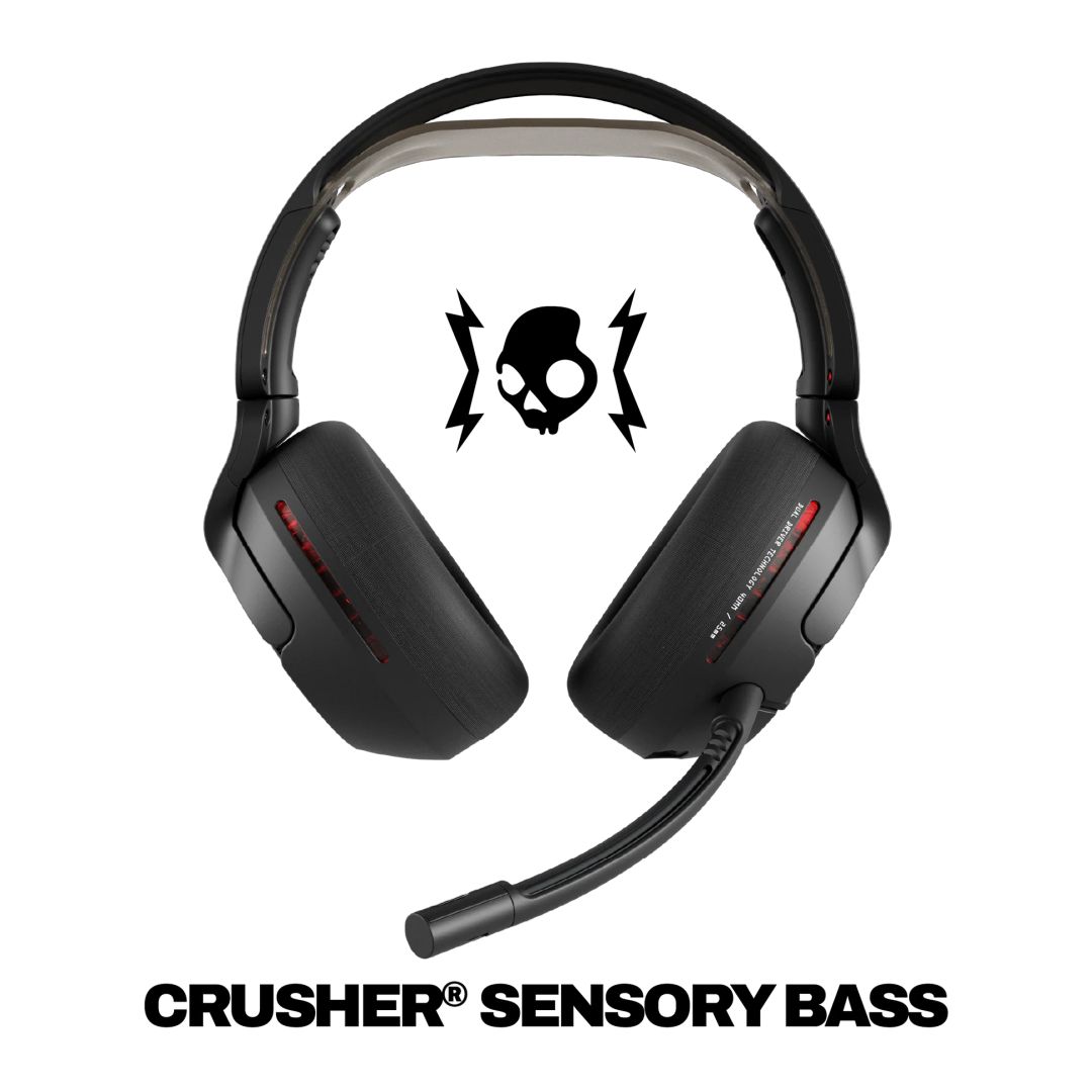 Skullcandy Crusher PLYR 720 Bluetooth Gamer Headset Black/Red