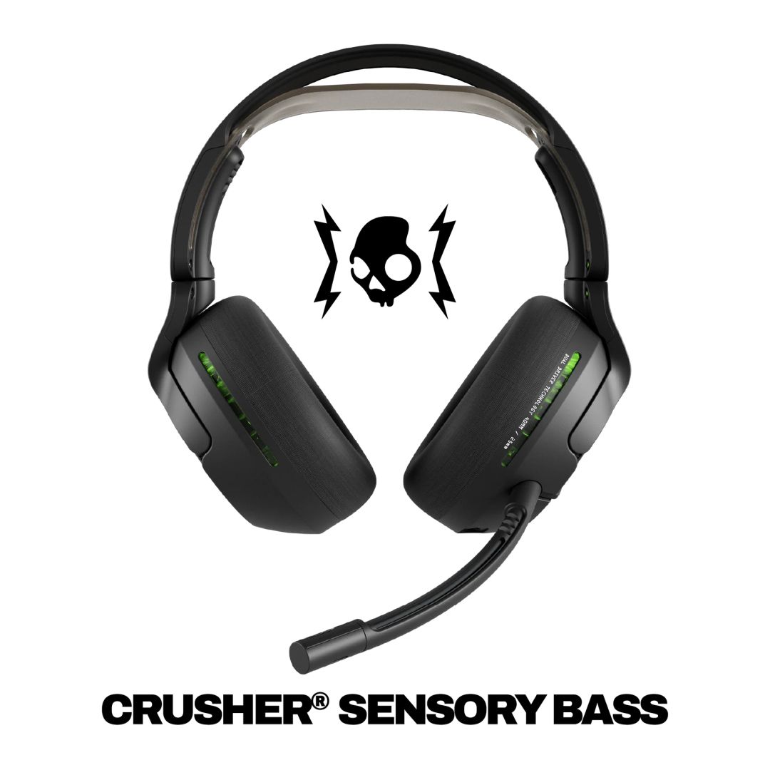 Skullcandy Crusher PLYR 720 Bluetooth Gamer Headset Black/Green