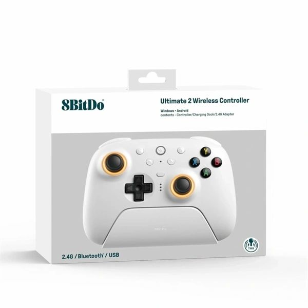 8BitDo Ultimate 2 Bluetooth Gamepad White