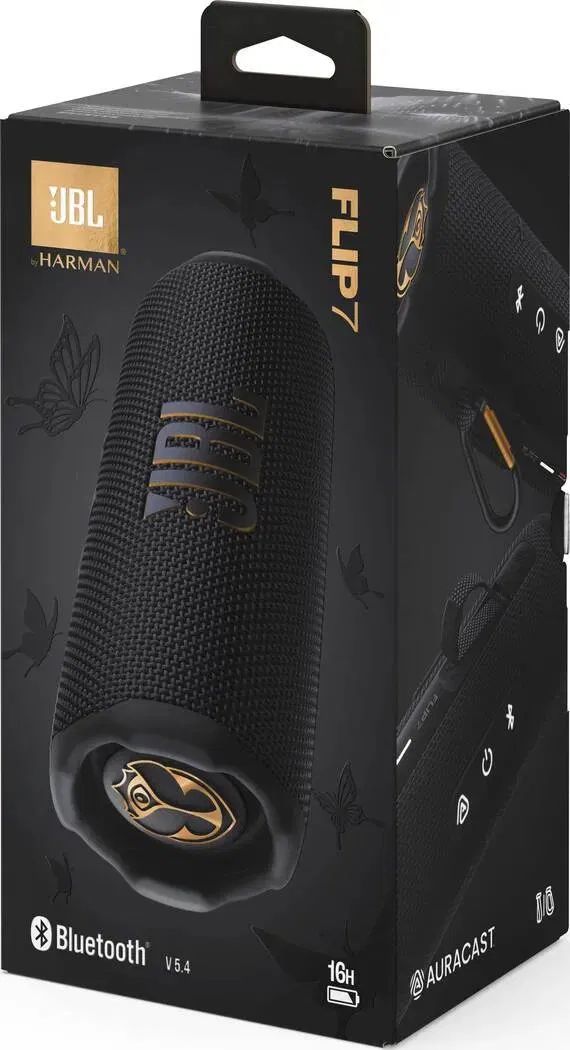 JBL Flip 7 Portable Waterproof Bluetooth Speaker Tomorrowland Edition