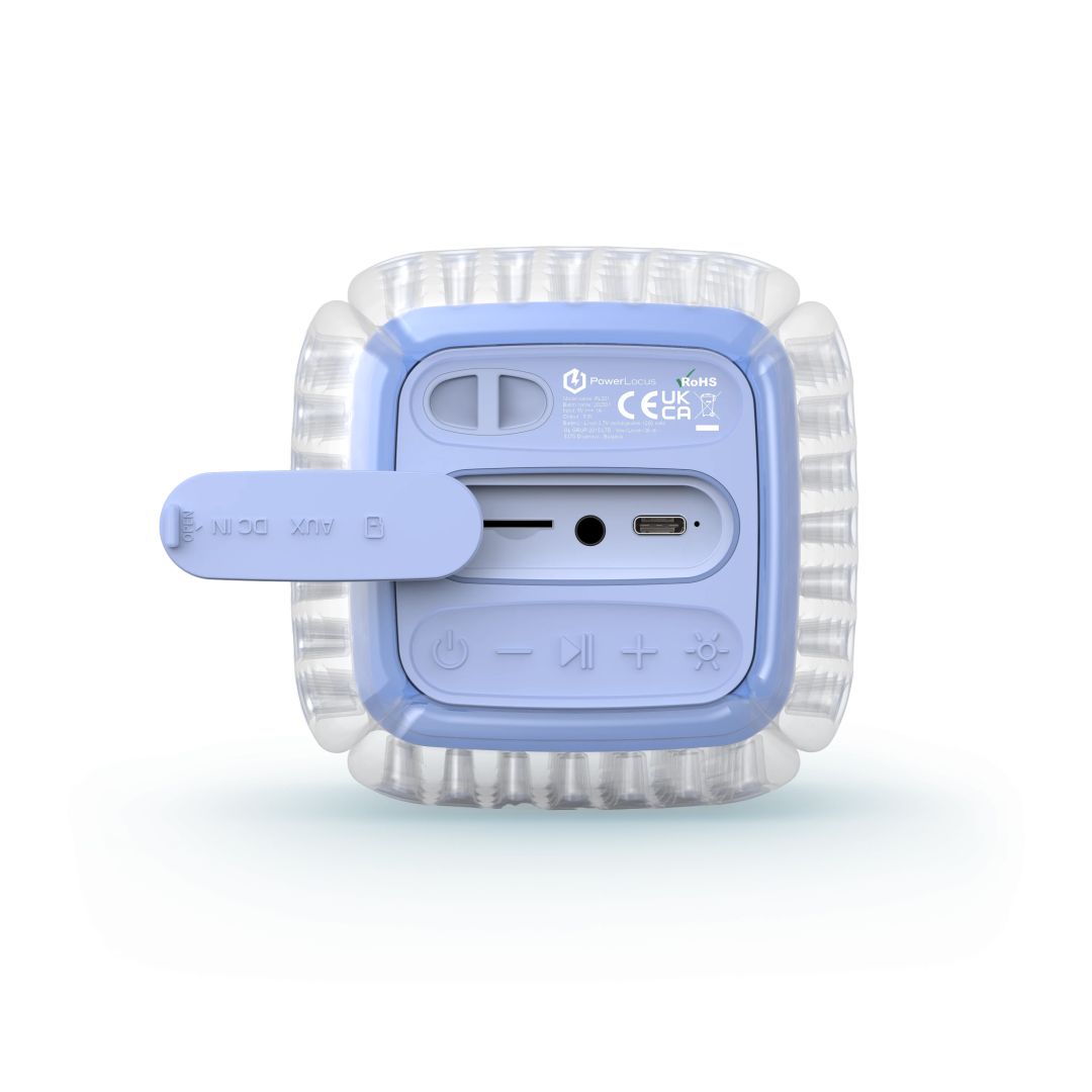 PowerLocus Aero Bluetooth Karaoke Speaker Blue/Purple