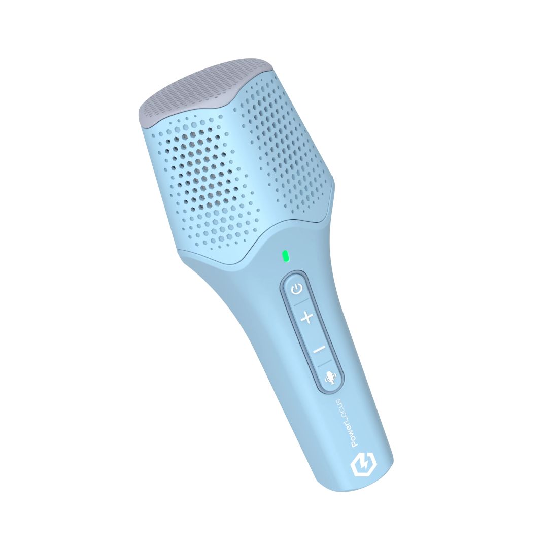 PowerLocus Aero Bluetooth Karaoke Speaker Blue/Purple