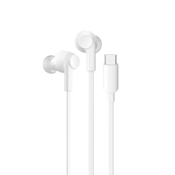 Belkin Wired ANC Earphones (USB-C) White