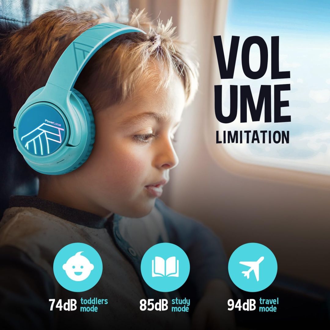 PowerLocus Bobo Kids Bluetooth Headset Blue