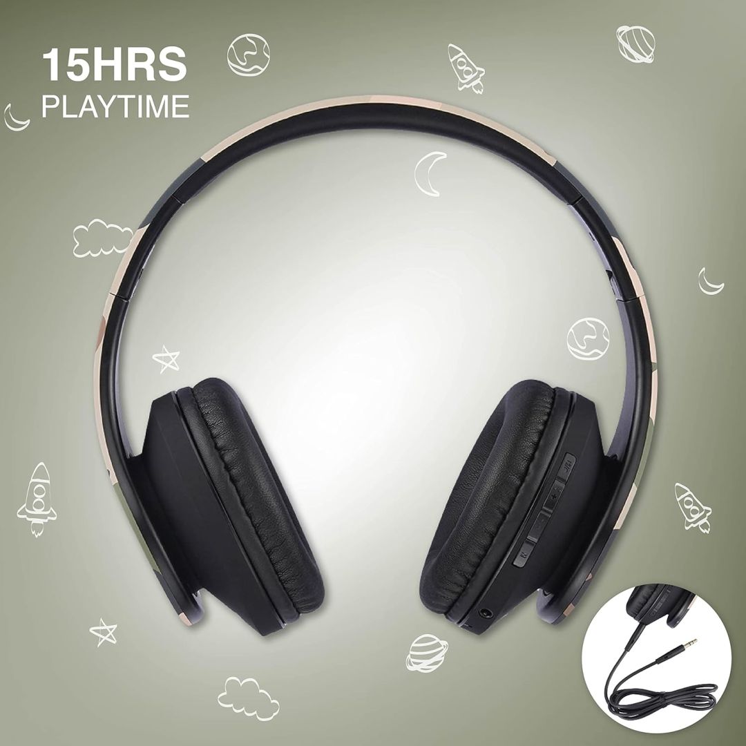 PowerLocus P2Kids Bluetooth Headset Camo