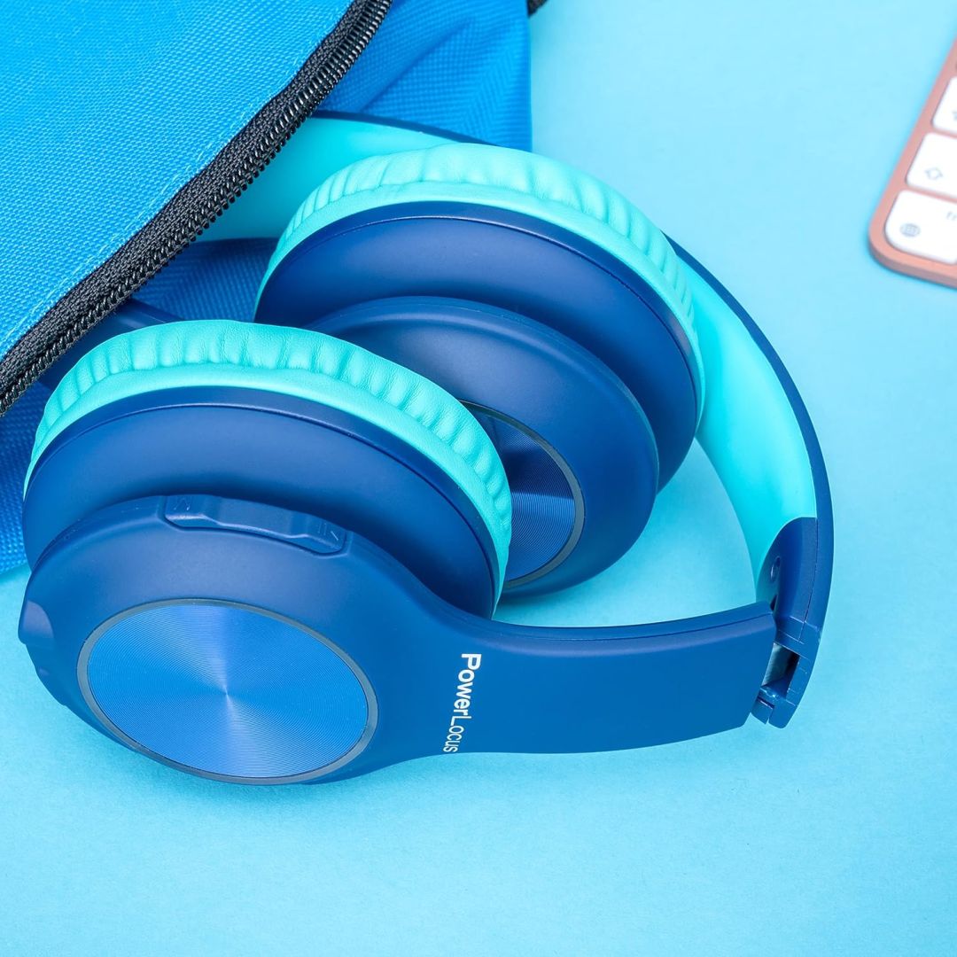 PowerLocus PLED Kids Bluetooth Headset Blue