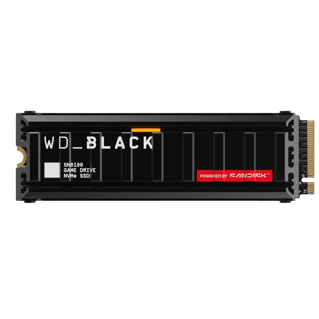 Western Digital 4TB M.2 2280 NVMe SN8100 with Heatsink Black