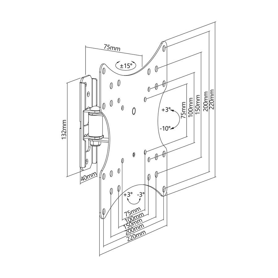 Stell SHO 4510 TV Wall Mount Fix 23