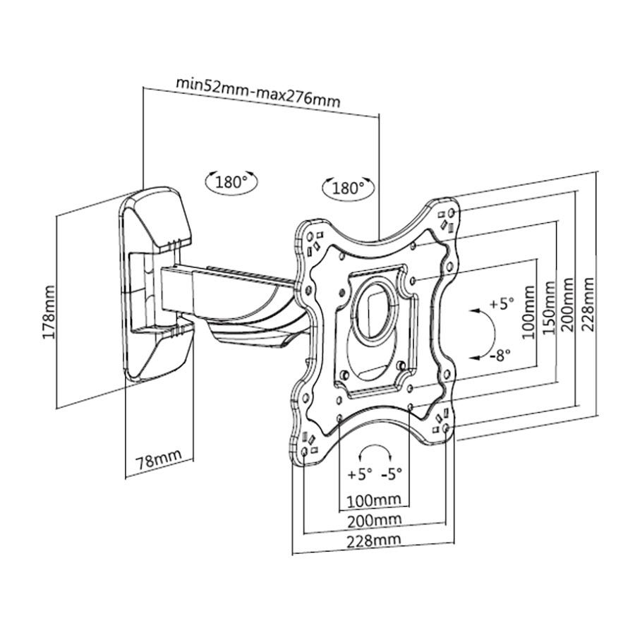 Stell SHO 7510 TV Wall Mount Fix 23