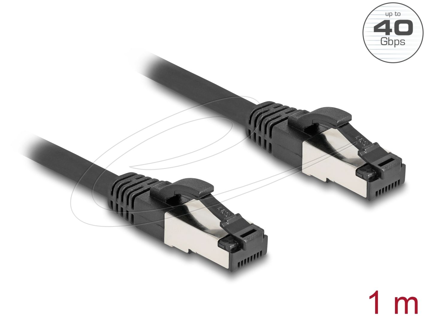 DeLock CAT8.1 S-FTP Patch Cable 1m Black