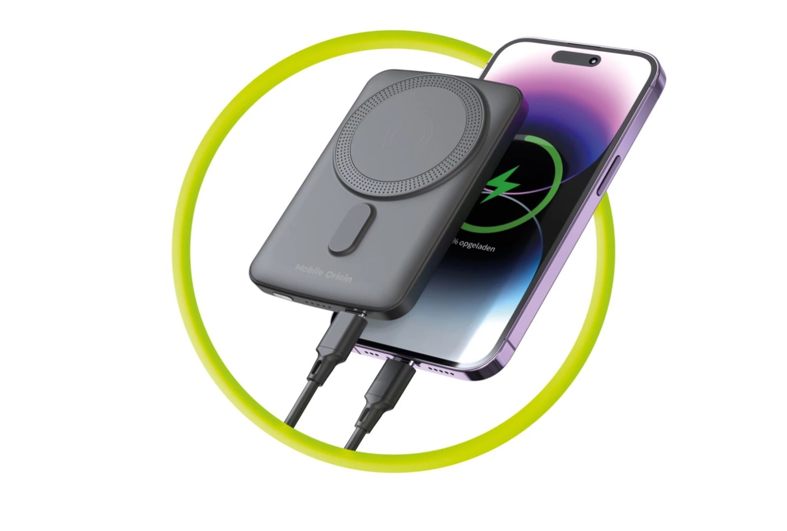 Mobile Origin Wireless Magnetic PowerBank 5000mAh Black