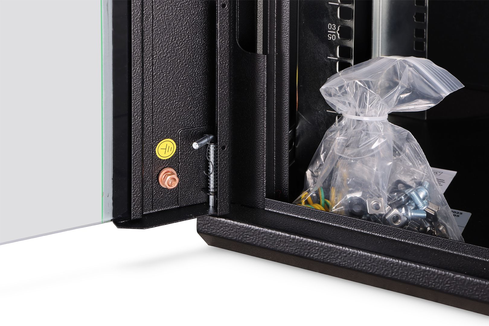 Digitus DN-19 07-U-EC-SW Falra szerelhető Rackszekrény Black