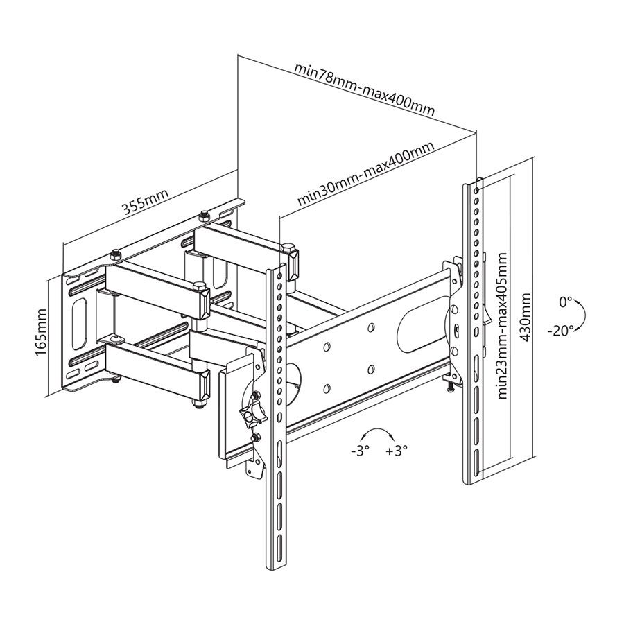 Stell SHO 4610 TV Wall Mount Fix 32