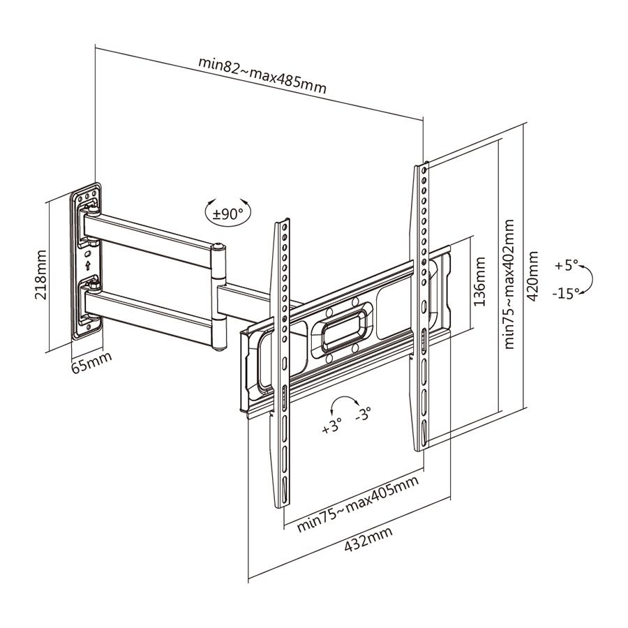 Stell SHO 5600 TV Wall Mount Fix 32