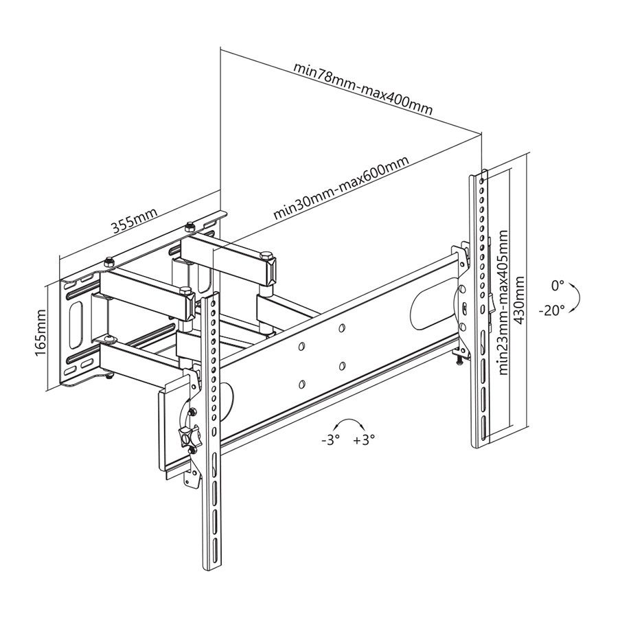 Stell SHO 4620 TV Wall Mount Fix 37