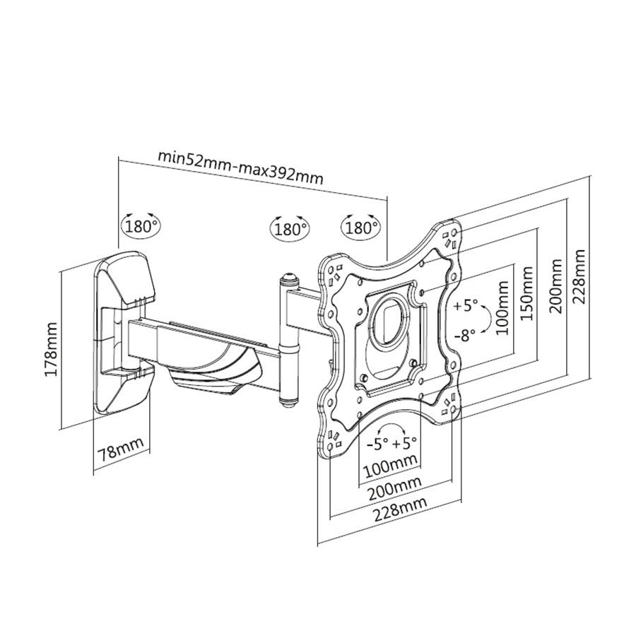Stell SHO 7520 TV Wall Mount Fix 23