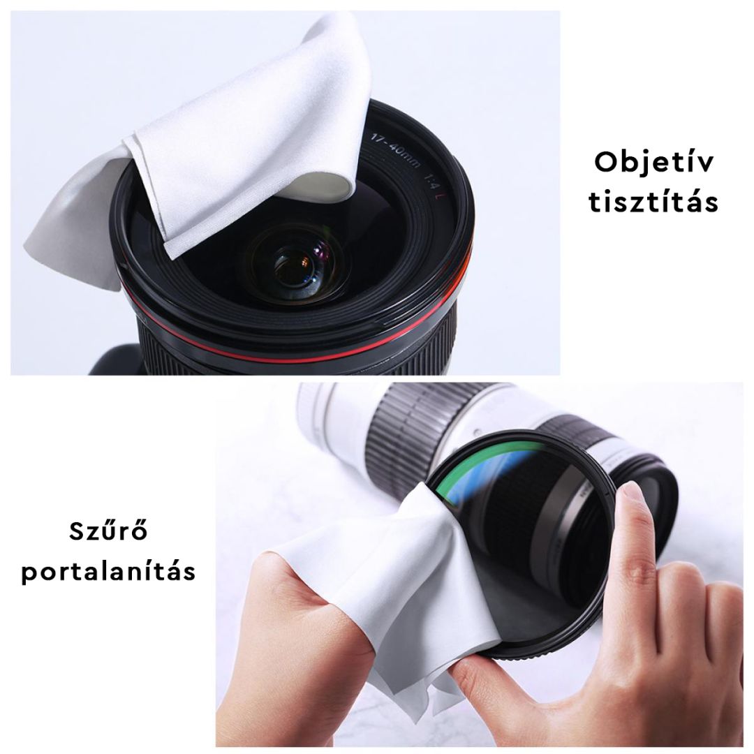 K&F Concept Mikroszálas törlőkendő 15x15cm White