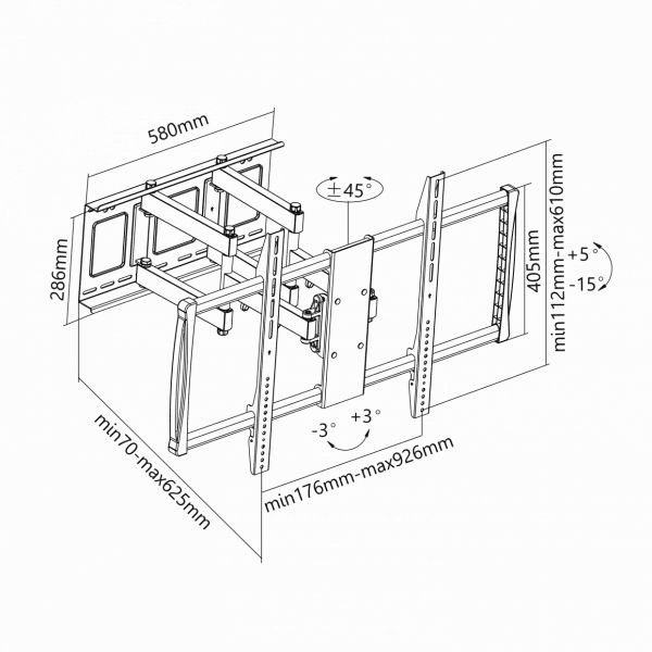 SBOX PLB-3769 Wall mount 60
