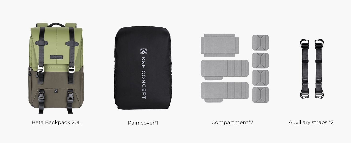 K&F Concept Multifunctional Camera Backpack 20L 15,6