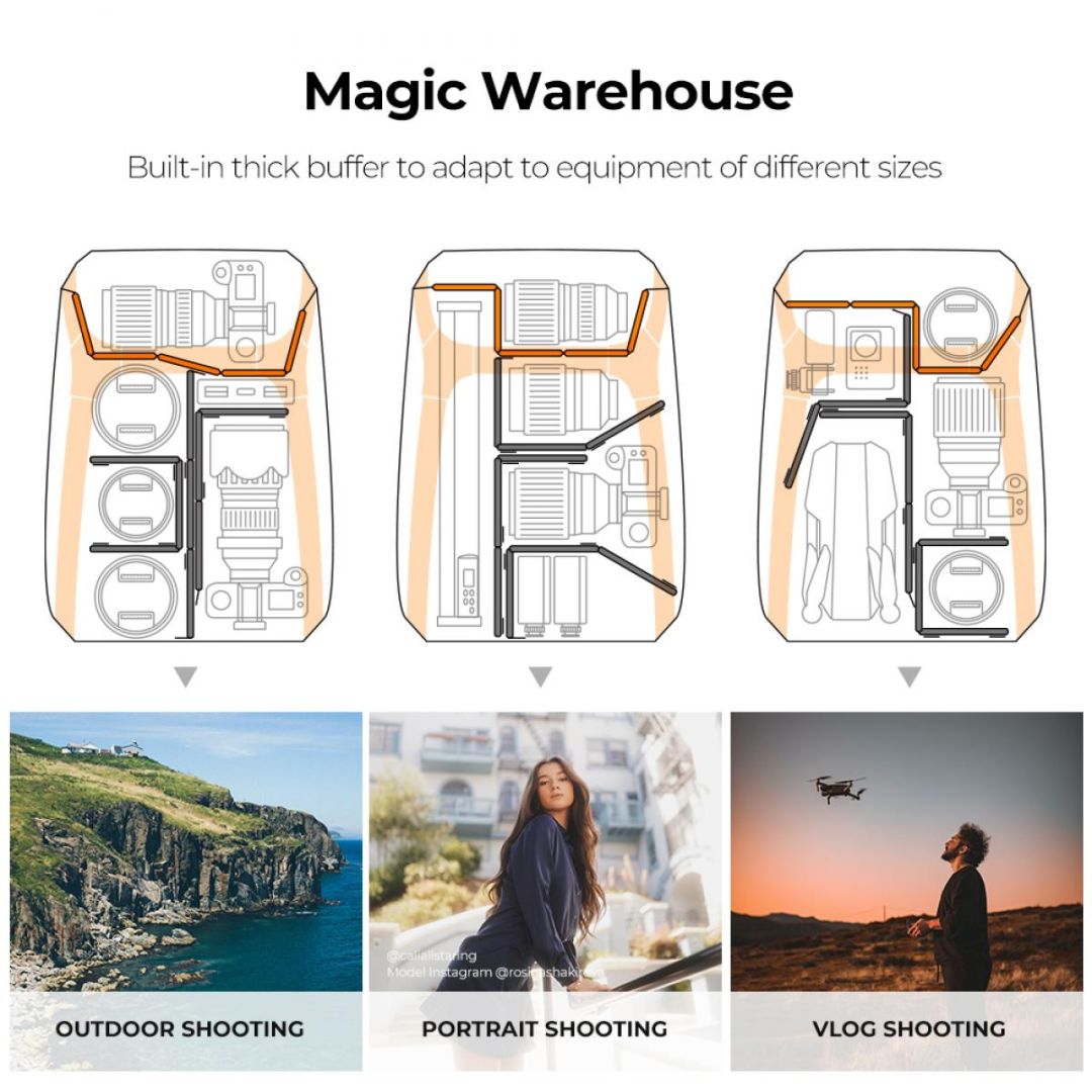 K&F Concept Alpha Camera Backpack 25L Waterproof 15,6