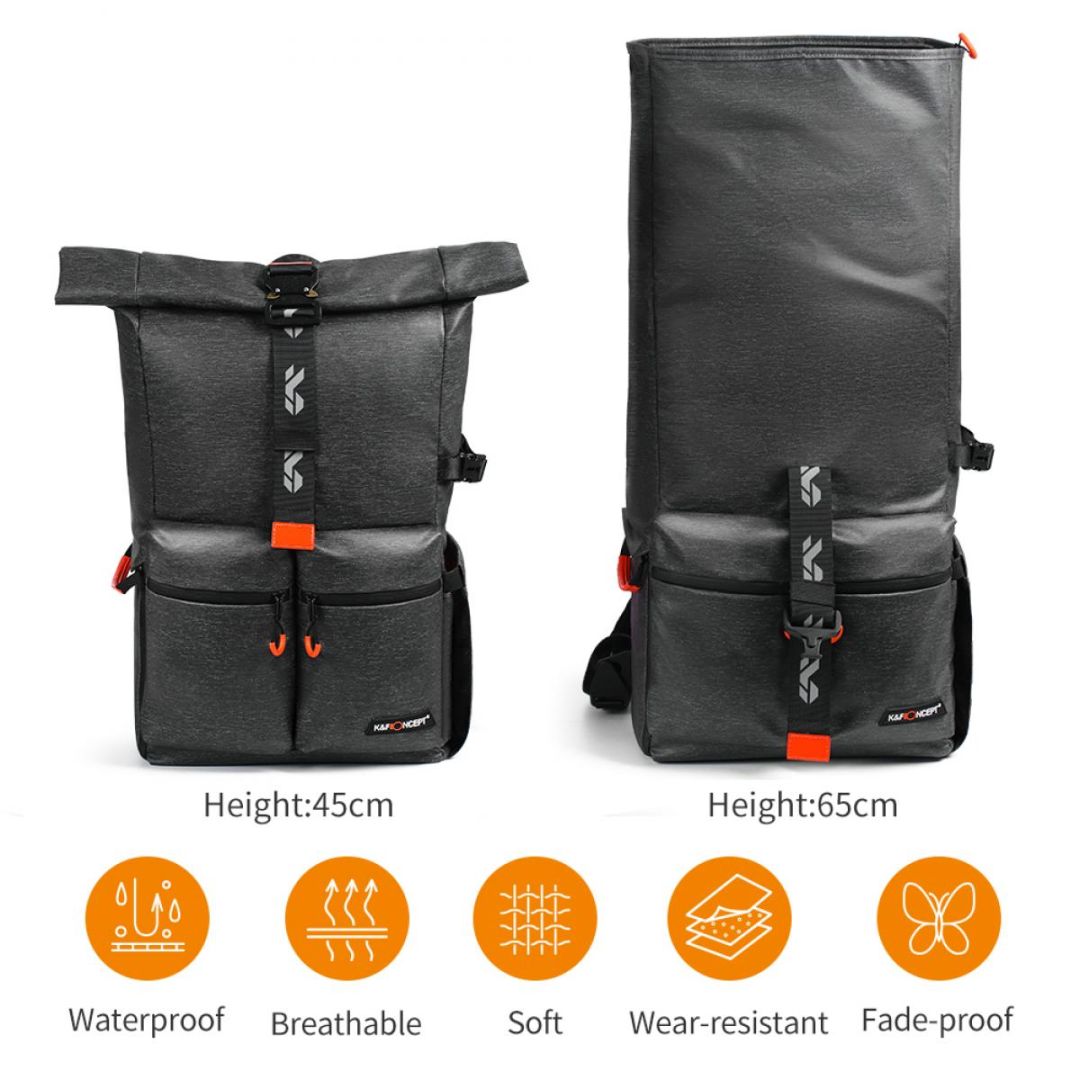 K&F Concept 2-in-1 Camera Backpack Travel 15,6