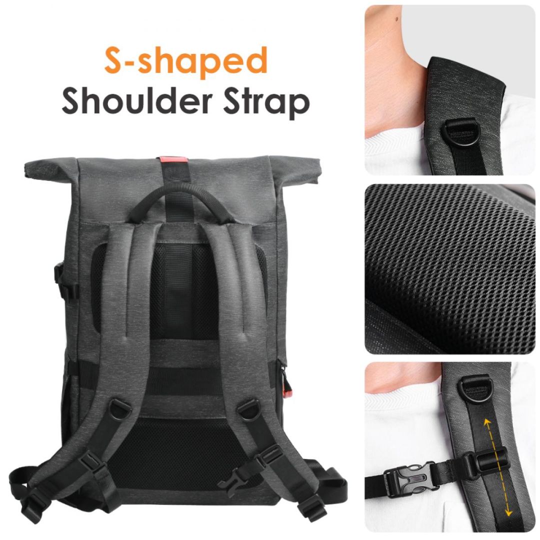 K&F Concept 2-in-1 Camera Backpack Travel 15,6