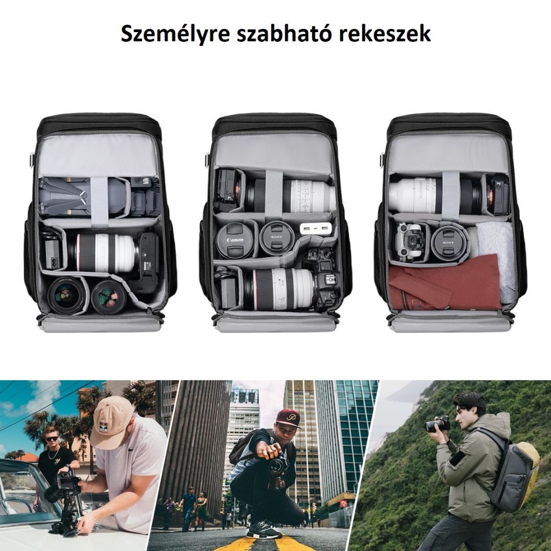 K&F Concept Camera Alpha Backpack Air 25L Black