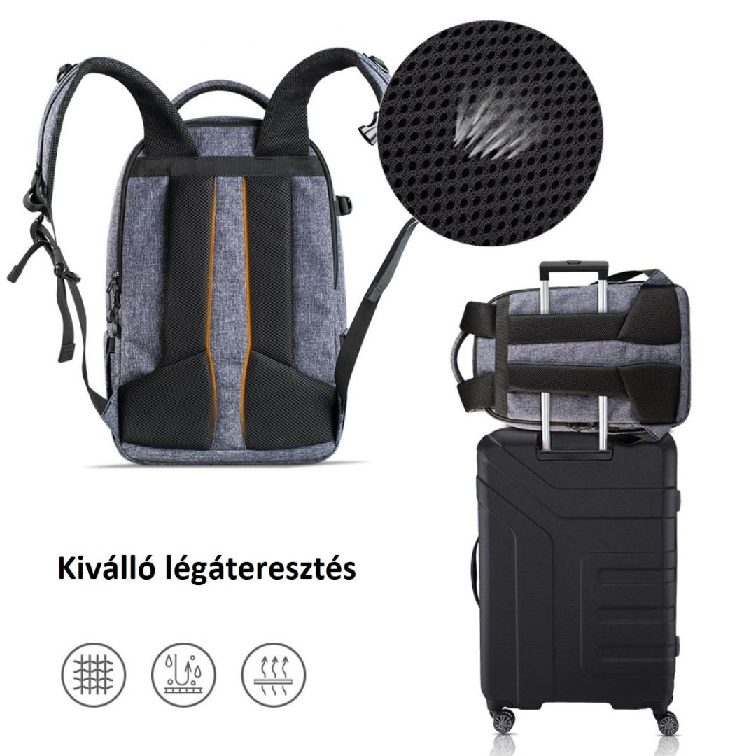 K&F Concept Camera Backpack 15L DSLR/SLR Black/Grey