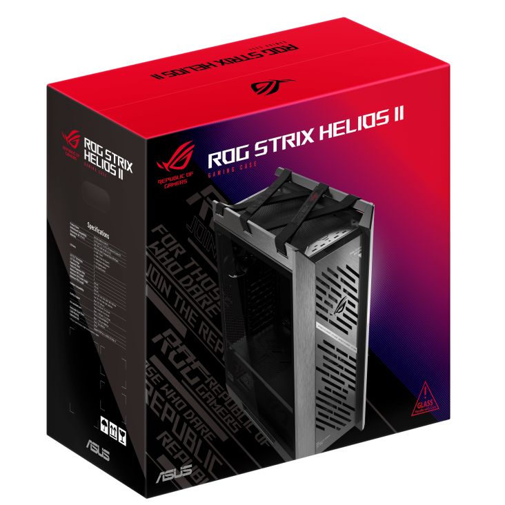 Asus ROG Strix Helios II Tempered Glass Black