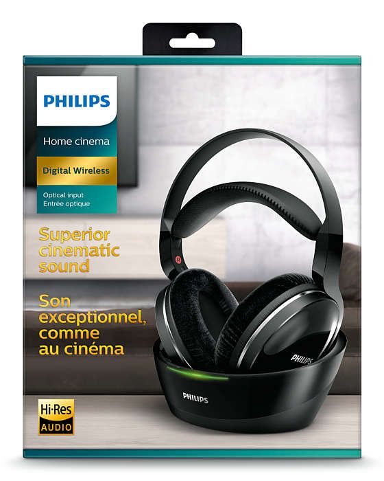 Philips SHD8850 Wireless Headphone Black