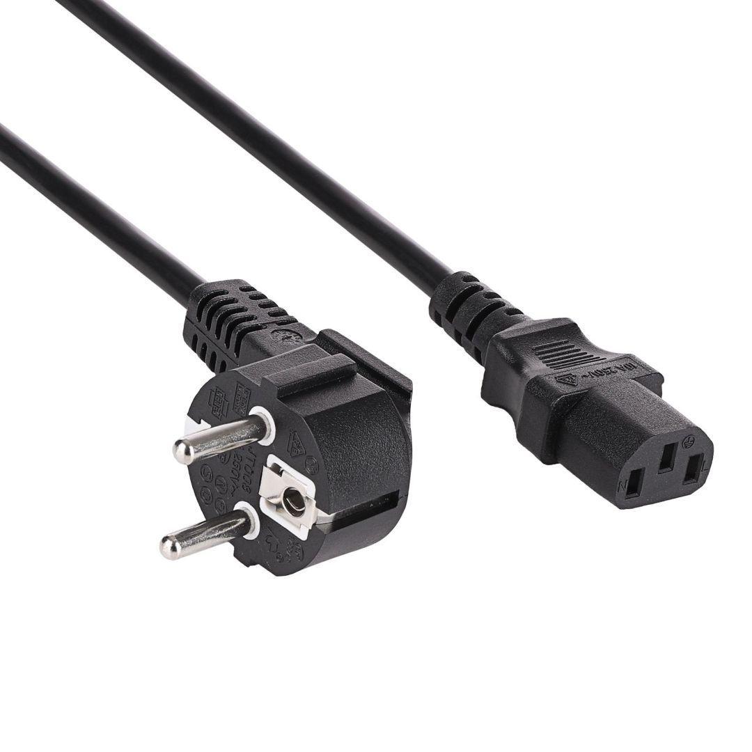 Akyga AK-PC-01S Power Cord PC 1,5m Black
