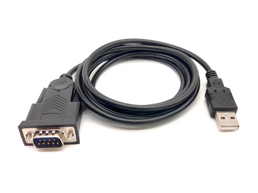EQuip USB-A to Serial (DB9) cable 1,5m Black