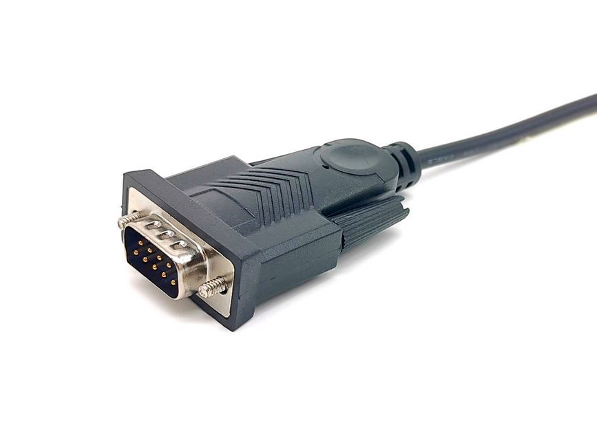 EQuip USB-A to Serial (DB9) cable 1,5m Black