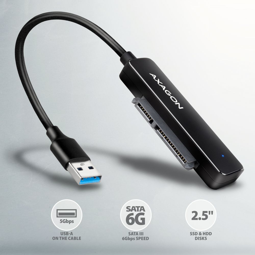 AXAGON ADSA-FP2A USB-A 5Gbps SLIM adapter for 2,5