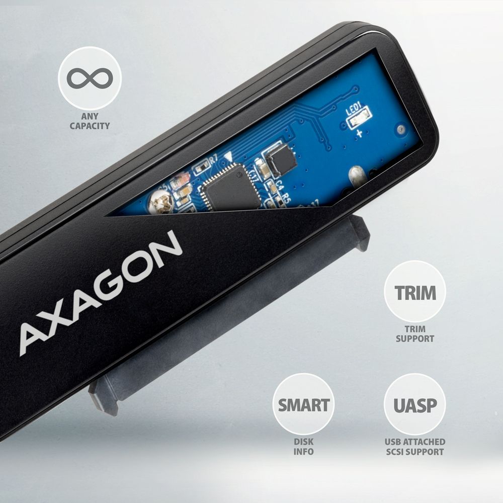AXAGON ADSA-FP2A USB-A 5Gbps SLIM adapter for 2,5
