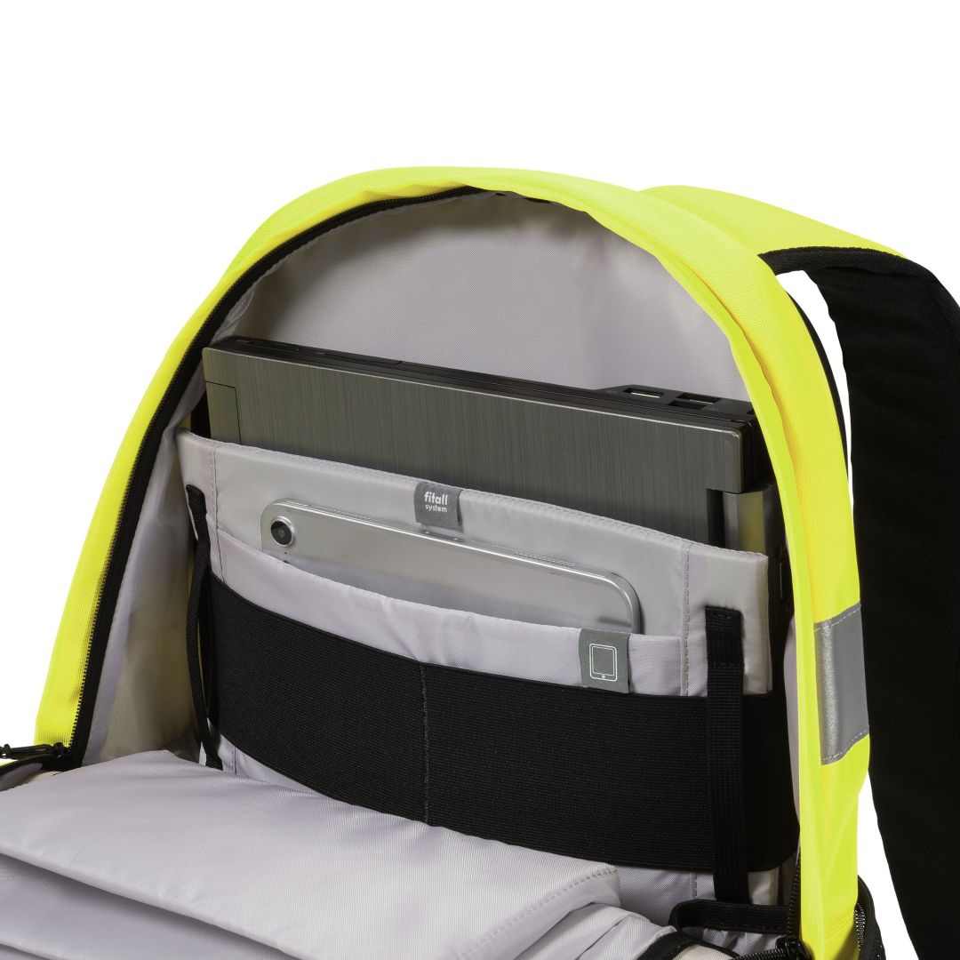 Dicota Backpack Hi-Vis 25 litres Yellow