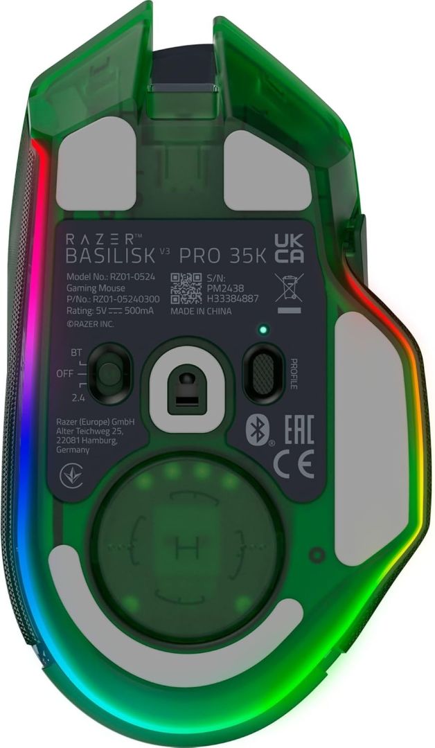 Razer Basilisk V3 Pro 35K Gaming Wireless Bluetooh Mouse Phantom Green Edition