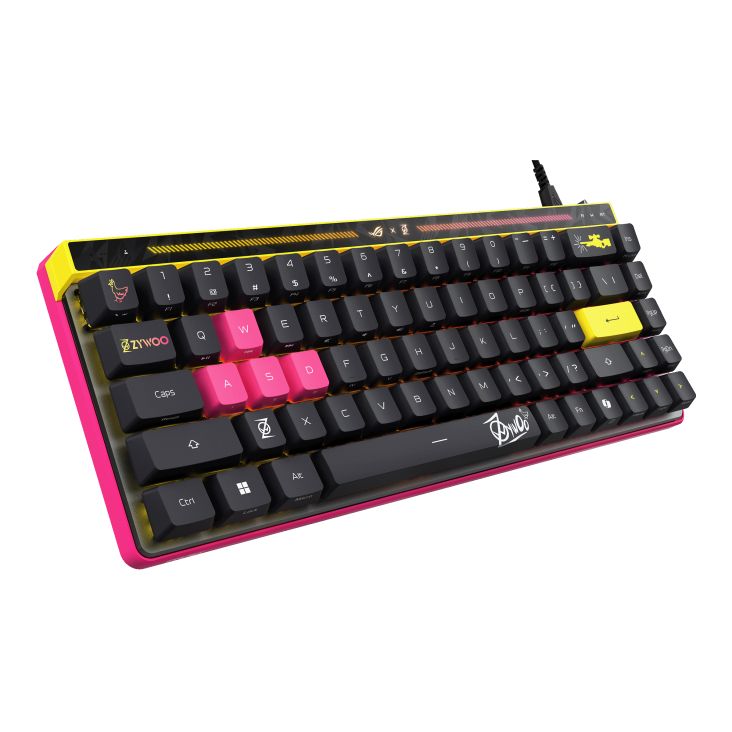 Asus ROG Falchion Ace HFX ZywOo Edition Gaming Keyboard Black/Pink US