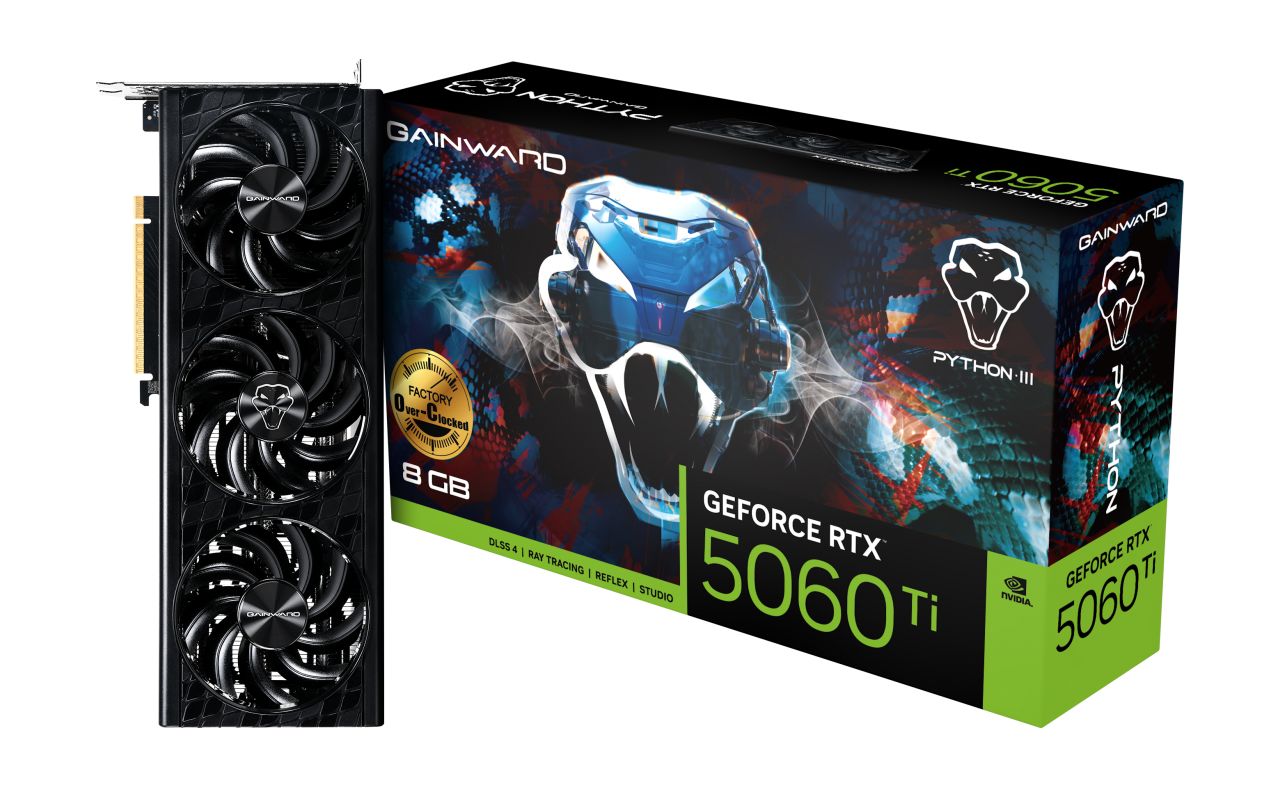 Gainward GeForce RTX5060 TI 8GB DDR7 Python III OC