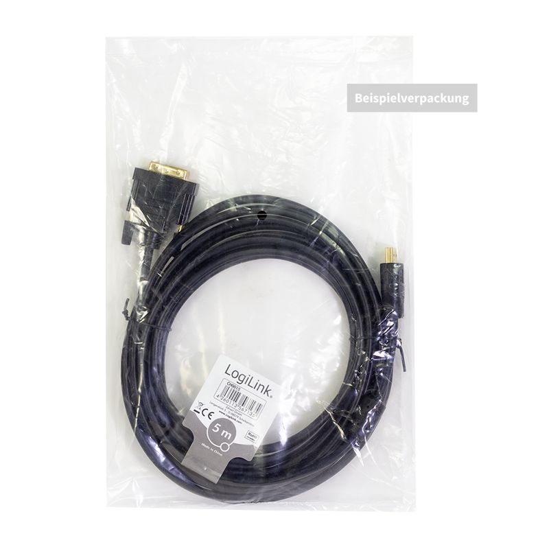 Logilink HDMI cable A/M to DVI/M 1080p 2m Black