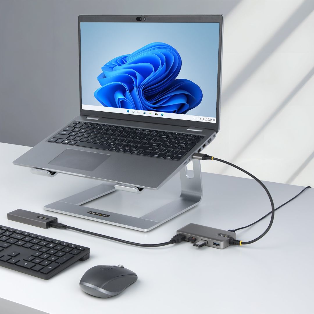 Startech 4-portos USB3.0 HUB Space Gray